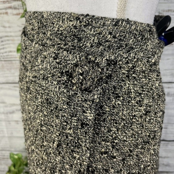 INC International Concepts Skirt 8 Silver Black Tweed Wool Wrap Cocktail Slim - Picture 7 of 11